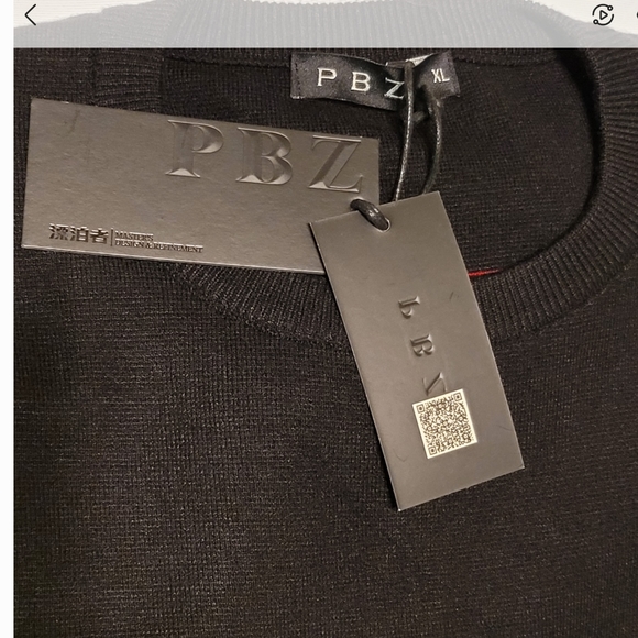 MEN/ UNISEX (NWT)×L CREWNECK SWEATER BY:PBZ BRAND - Picture 3 of 5